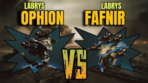 Wr Fafnir Vs Ophion Full Mk Test Server Labrys War Robots Junio