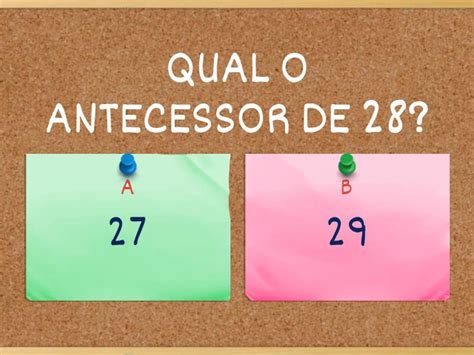 ANTECESSOR E SUCESSOR Questionário