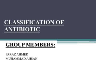 Classification Of Antibiotics Ppt