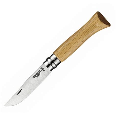 Opinel : Нож Opinel №6, нержавеющая сталь, дубовая рукоять в картонной ...