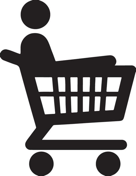 Perfect Shopping Cart Silhouette for Print 49885610 Vector Art at Vecteezy