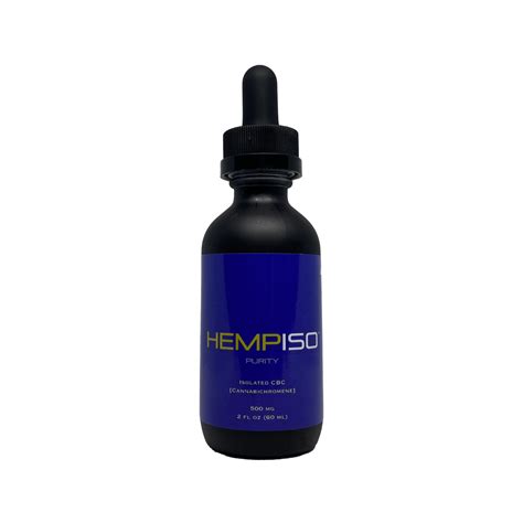 Mg Cbc Cannabichromene Isolate Tincture Hempiso