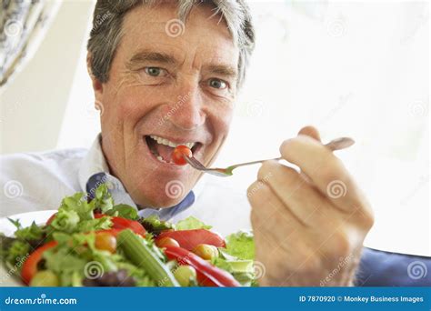 Fat Man Eating Salad Royalty-Free Stock Photography | CartoonDealer.com #41583095