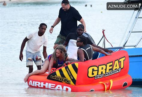 Rihanna Sexy Seen With A AP Rocky Flashing Her Hot Booty At A Beach In Barbados AZNude