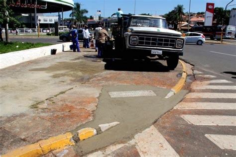 Secretaria De Obras Implanta Rampas De Acessibilidade Na Esquina Da