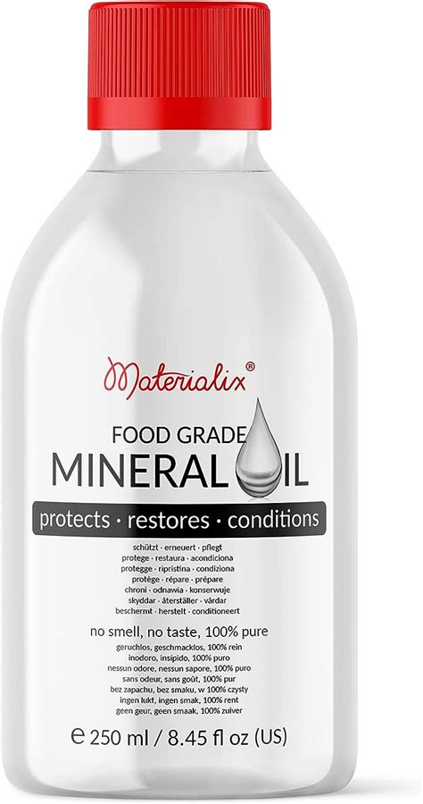 Amazon Materialix Aceite mineral de grado alimenticio insípido e