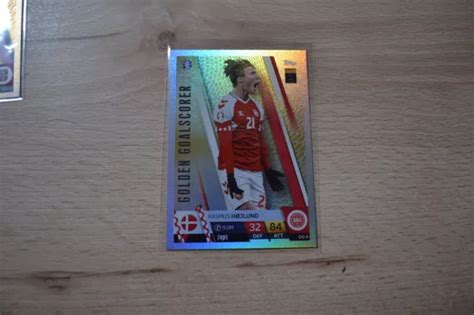 Topps Match Attax Euro Em Rasmus Hojlund Golden Goalscorer Eur