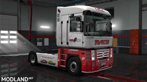 Renault Magnum Race Skin Mod For Ets