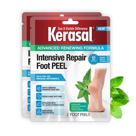 Kerasal Intensive Repair Foot Peel 1 oz, Two Pack