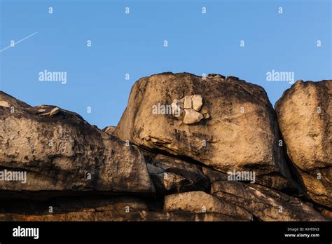 Teufelsmauer Bei Thale Im Sonnenuntergang Stock Photo Alamy