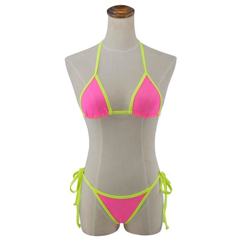 Snapklik See Through Extreme Micro Bikini Sheer String Bikinis Sexy Slutty Thong Mesh