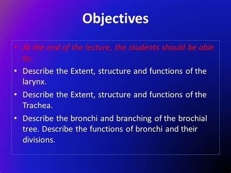 Prof Saeed Makarem Dr Zeenat Zaidi Objectives At The End Of The