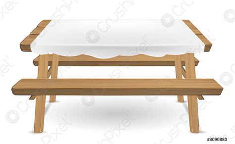 Стол для пикника деревянный - 98 фото