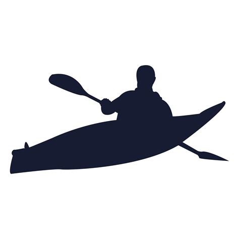 Kayak Silhouette Vector Art Illustration 21676161 Vector Art At Vecteezy