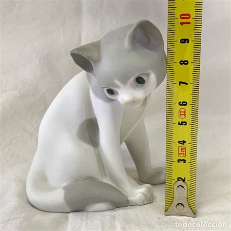 figura porcelana cerámica lladro gato gatito ac Comprar Porcelana y