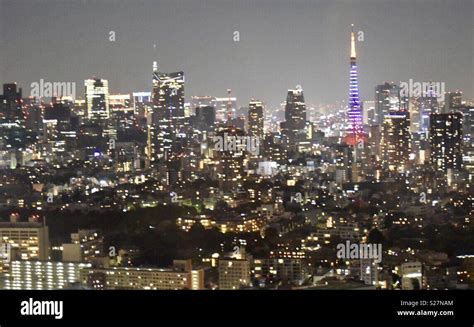 Tokyo night cityscape Stock Photo - Alamy