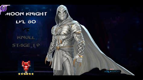 Marvel Future Fight Moon Knight Lvl 80 Vs Knull Stage 19 Youtube