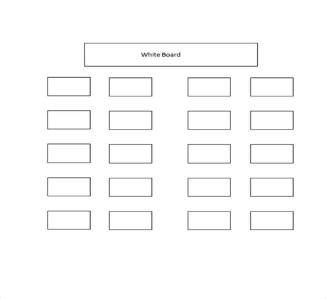 Printable Classroom Seating Chart Template