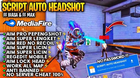 Update Script Auto Headshot Regedit Glitch Work No Ban No