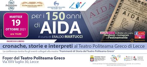 PER I 150 ANNI DI AIDA CRONACHE STORIE E INTERPRETI AL TEATRO