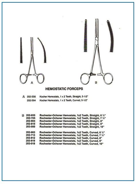 Kocher Rochester Ochsner FORCEPS Hamsan Surgical