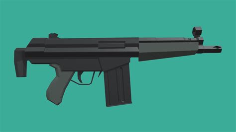 Hk51 Low Poly Download Free 3d Model By Iceman Toastandthecity