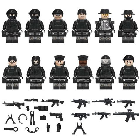 Figurki Ludziki Lego Policja Wojsko Swat Szt