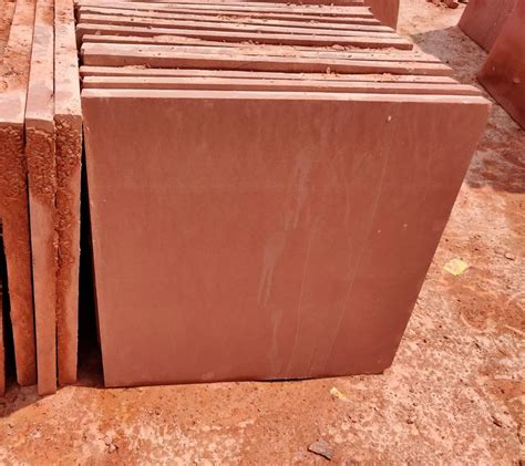 Matte 38mm Square Red Sandstone For Flooring At Rs 15 Sq Ft In New