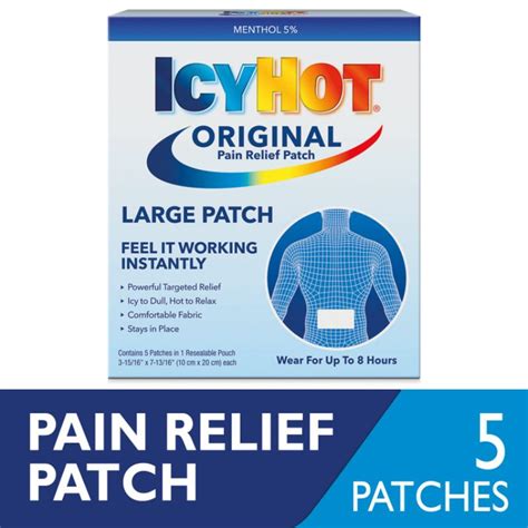 Icy Hot Medicated Topical Analgesic Back Patch Shopee Philippines
