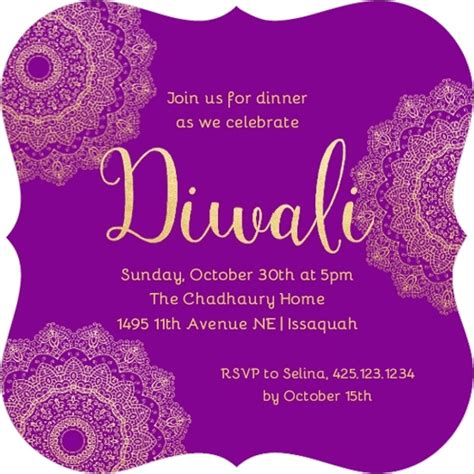 Free Printable, Customizable Diwali Invitation Templates, 57% OFF