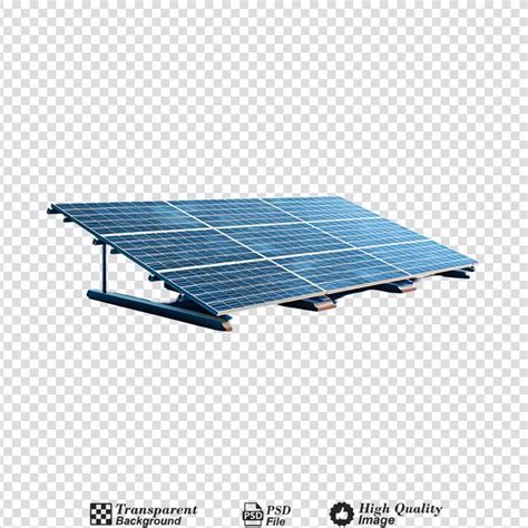 Solar Panel Isolated On Transparent Background Premium Ai Generated Psd