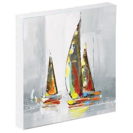 Tableau Contemporain Voiliers R Gate X Voile M Tal Multicolore