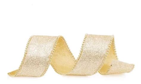 Cinta navideña nude con borde de Aljofre pieza cm x m MercadoLibre