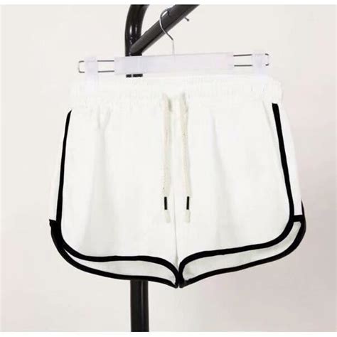 Short D T D Contract Lacets Pour Femme V Tements Lingerie Blanc Slim Blanc