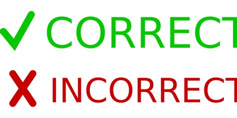Download Correct, Incorrect, Right. Royalty-Free Vector Graphic - Pixabay