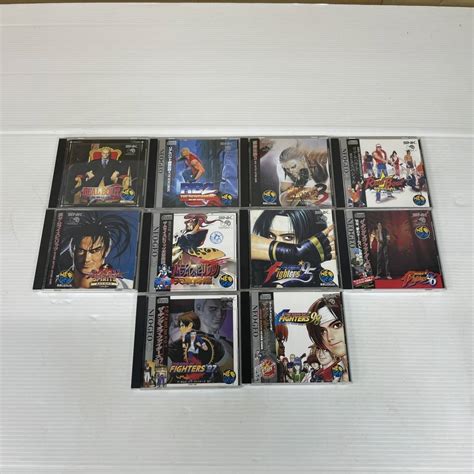 【傷や汚れあり】10点セット Snk Neo Geo ネオジオcd ネオジオ ソフト キングオブファイターズ餓狼伝リアルバウト 取説箱