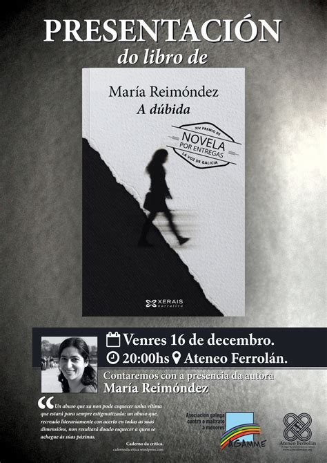 Ateneo Ferrolán Presentación do libro A DÚBIDA de María Reimóndez