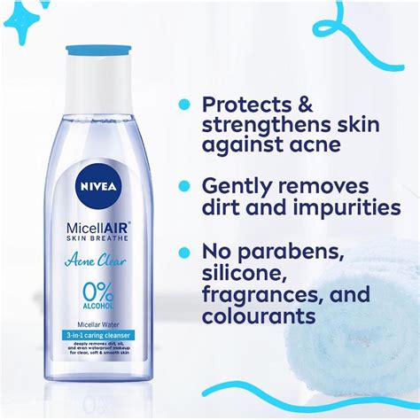 NIVEA Face Acne Clear MicellAIR Water 200ml Shopee Philippines