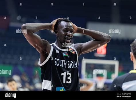 Manila Philippines Th Aug Majok Deng Of South Sudan Seen In