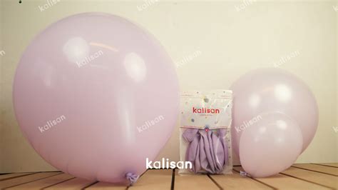 5 Lila Renk Mini Makaron Balonlar Kalisan Balon