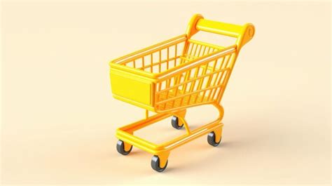 Premium Photo 3d Illustration Shopping Cart Isolated Background