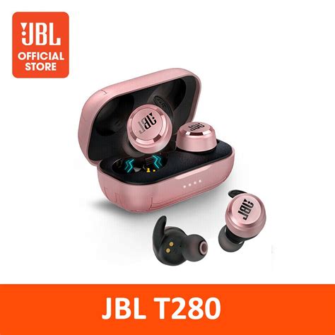 Fone De Ouvido JBL T280 Tune TWS Sem Fio Bluetooth IPX5 Alta Qualidade