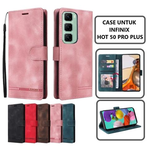 Jual COVER INFINIX HOT PRO PLUS CASE KULIT MODEL FLIP BUKA TUTUP ADA TEMPAT FOTO DAN TALI
