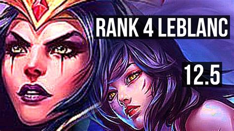 Leblanc Vs Ahri Mid Defeat Rank 4 Leblanc Rank 8 6 Solo Kills