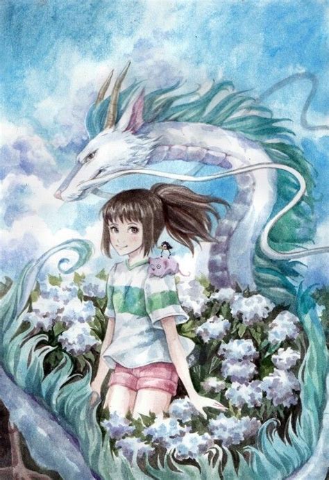 Spirited Away Watercolor Studio Ghibli Fanart Studio Ghibli Art