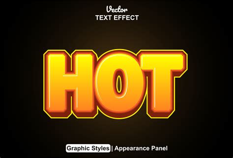 Hot Text Effect With Graphic Style And Editable 16348182 Vector Art At Vecteezy