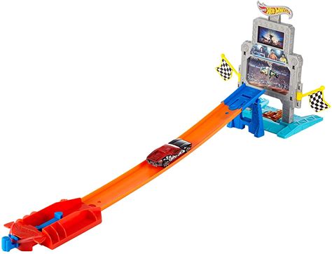 Hot Wheels Mattel DTK11 Fairways Triple Hit Stunt Track Set Multi Colour BigaMart