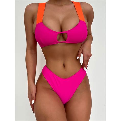 Bandage Biquinis 2022 Sexy Maiô Feminino Brasileiro Tanga Retalhos