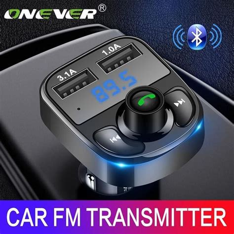 Transmetteur FM Onever Aux Modulator Kit Mains Libres Bluetooth Pour