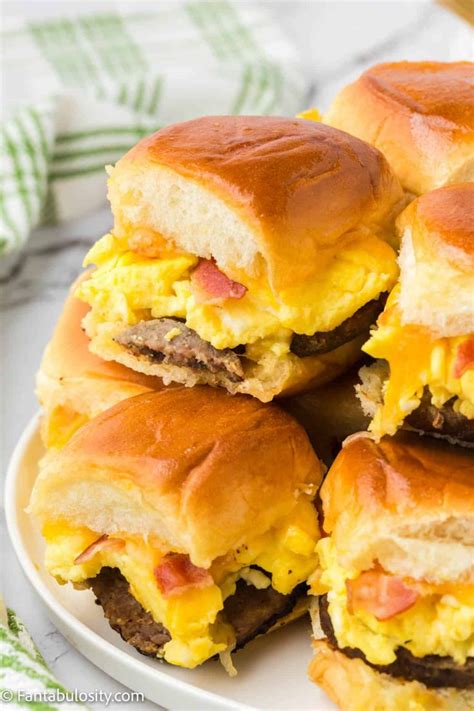 Hawaiian Roll Breakfast Sliders Fantabulosity Breakfast Slider